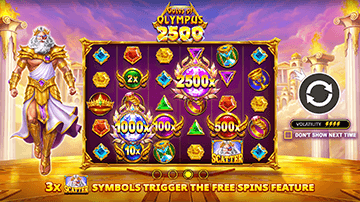 Gates of Olympus 2500 reel grid preview
